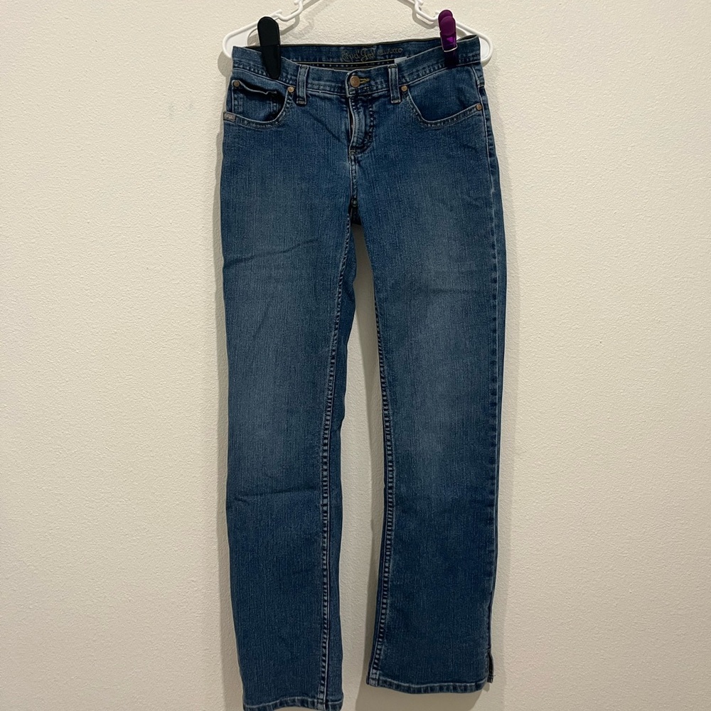 Cruel Girl Blue Straight Leg Jeans Classic Fit